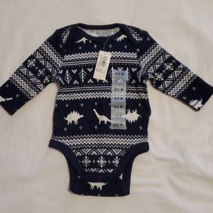NWT Old Navy long sleeve onesie 0-3m